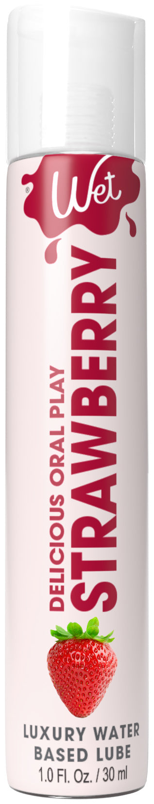 Wet Delicious Oral Play - Strawberry - Waterbased Flavored Lubricant 1 Oz WT21523
