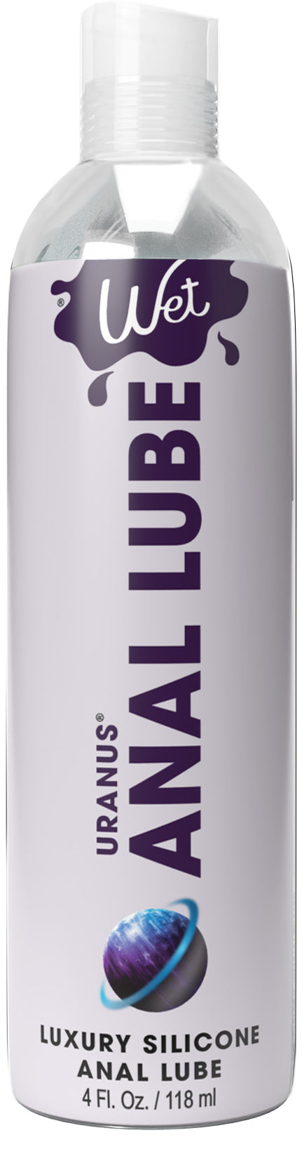 Wet Uranus Anal Lube - Premium Silicone Based Lubricant 4 Oz WT35009